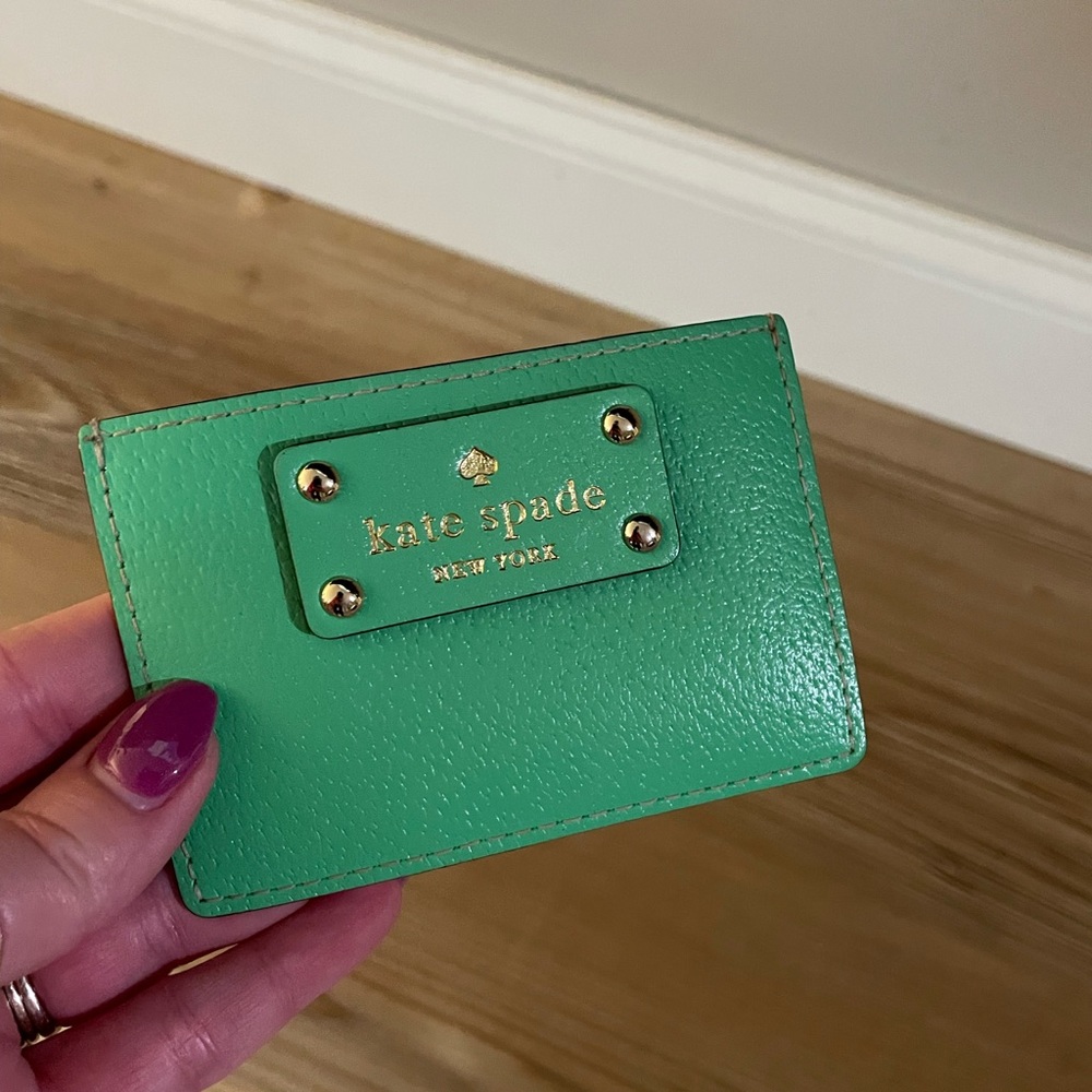 Green Kate Spade Cardholder/Wallet